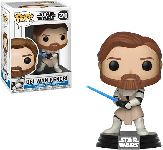 Funko POP!: Star Wars: Clone Wars: OBI Wan OBI-Wan Kenobi - Collectible Vinyl Figure - Gift Idea - Official Merchandise - for Kids & Adults - TV Fans - Model Figure for Collectors and Display