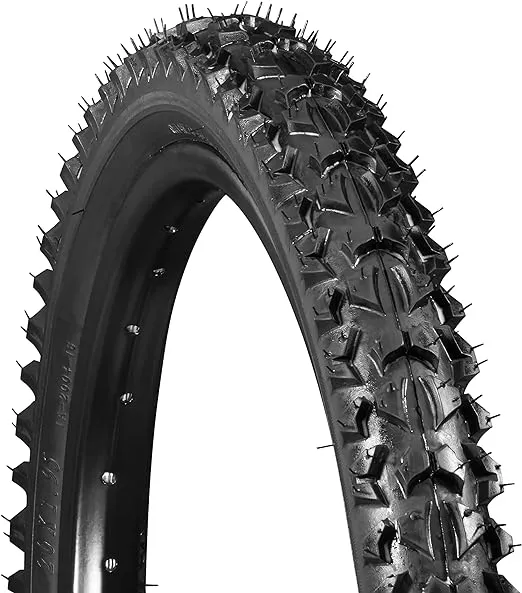 Schwinn Replacement Bike Tire, Folding Mountain Bike Tire, High Traction Knobs, Steel Bead Construction, Standard Bike Tires, Bicycle Replacement Parts