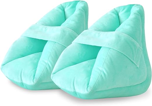 NYOrtho Heel Protector for Pressure sores - 1 Ultra Soft Boot - Double Layer Foot Pillows for Pressure Sores - Heel Protectors for Bed Sores- Standard or Bariatric Size - Extra Gentle Velvet Fabric