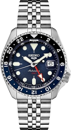 Seiko SSK003 5 Sports Men's Watch Silver-Tone 42.5mm Stainless Steel