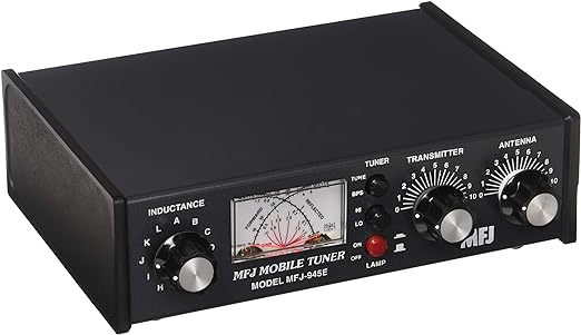 MFJ Enterprises Original MFJ-945E 1.6 ~ 60 MHz Mobile Antenna Tuner w/ Watt Meter & Antenna Bypass Switch. 300 Watts