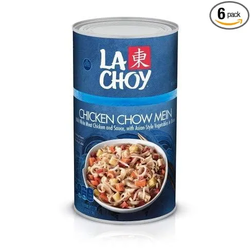 La Choy Chicken Chow Mein with Vegetables and Sauce Dinner (Pack of 6)
