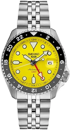 SEIKO SSK017J1,Men Sports,GMT,Mechanical,Automatic,Stainless,Silver Tone,WR,SSK017