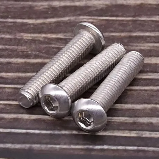 1/4-20 x 1 Button Head Socket Cap Bolts Screws, 304 Stainless Steel 18-8, Allen Hex Drive, Bright Finish, Fully Machine Thread, Pack of 25