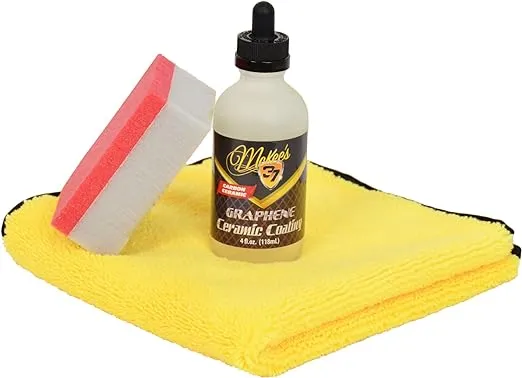 McKee's 37 Graphene Ceramic Coating (5 Year 10H Protectant for Paint, Wheels, Glass, Chrome), 4 fl. oz.