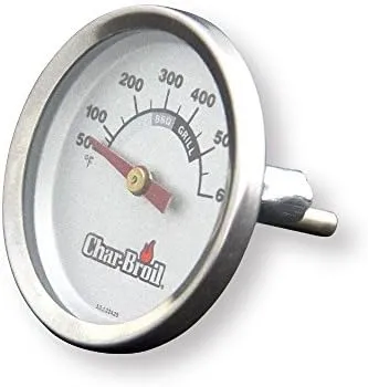 Char-Broil 7484426P06 Temperature Gauge, Standard, Silver