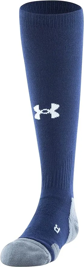 Under Armour Kids Solid Game Socks in Tropic Pink/Black with Model Ua-u457gdxl