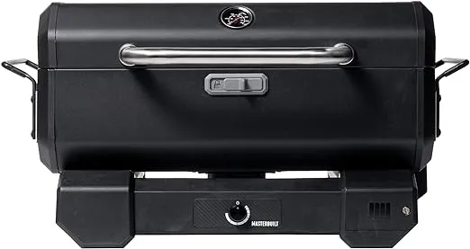 Masterbuilt® Electric Portable Charcoal Grill and Smoker with SteadyTemp Analog Temperature Control with 200 Cooking Square Inches in Black, Model MB20040722