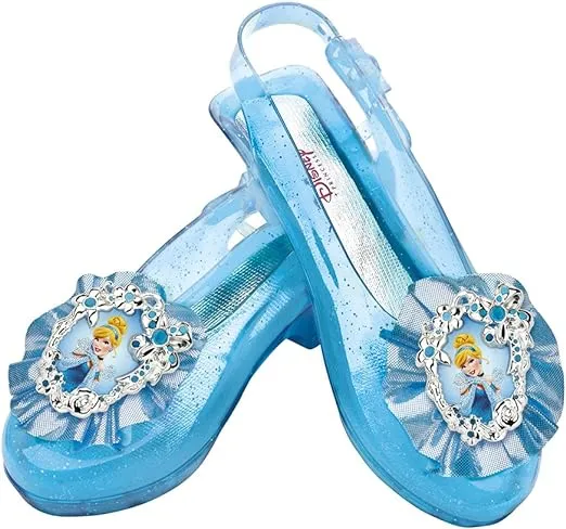 Disney Princess Cinderella Sparkle Shoes, Official Disney Costume Accessories, Age Grade 4+, Fits up to Size 6