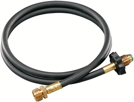 Coleman High-Pressure Propane Gas Hose and Adapter, 5 Foot, Type 1 Fitting or POL Fitting Available, Use with Grills, Stoves, Lanterns, Heaters, and More