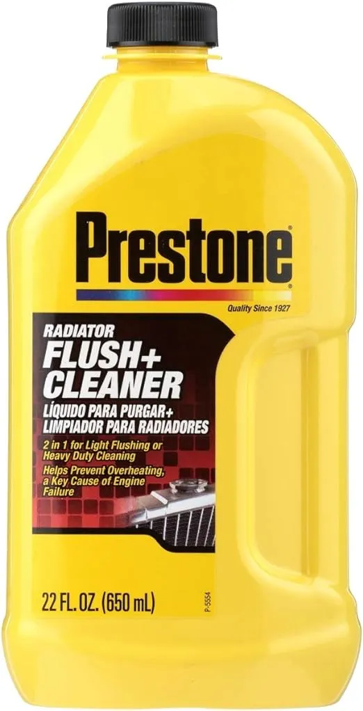 Prestone AS105 Total Cooling Syststem Cleaner for Radiator, Heater Core, and Hoses, 22 oz., 1 pack , (Packaging May vary)