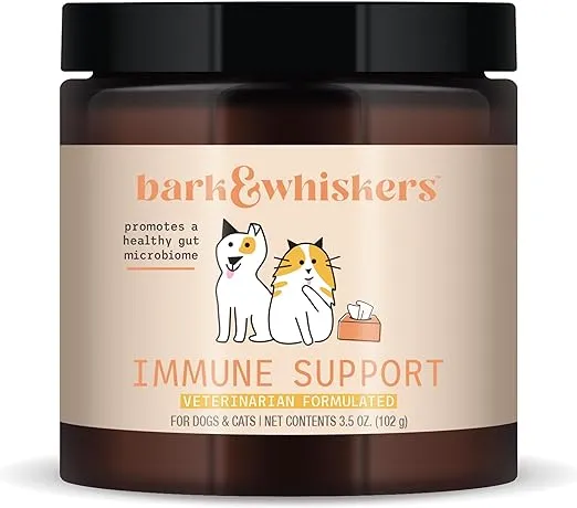 Bark & Whiskers Immune Support, 3.5 Oz. (102 g), 60 Scoops, Supports Liver & Digestive Health, Veterinarian Formulated, Non-GMO, Dr. Mercola