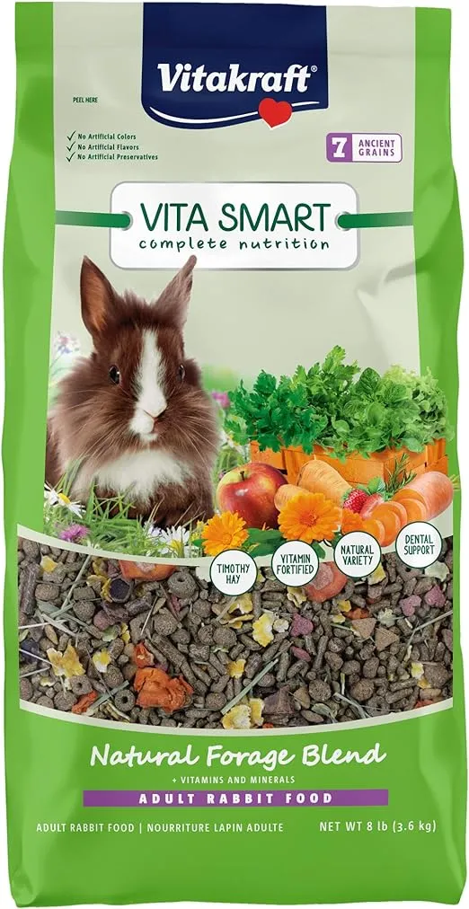 Vitakraft VitaSmart Complete Nutrition Pet Rabbit Food, 8 lbs