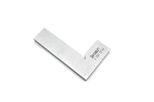 Taytools 7464244 Machinist Engineer Solid Mini Stainles Steel Square 2-1/2 x 1-1/2 x .220 Inches Thick DIN 875/0 (Square w/in - 0.0003 Inches)