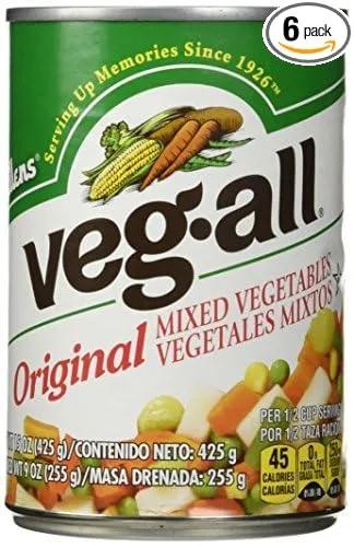 Mixed Vegetable, 15 OZ - (Pack of 6) by Veg-All_AB