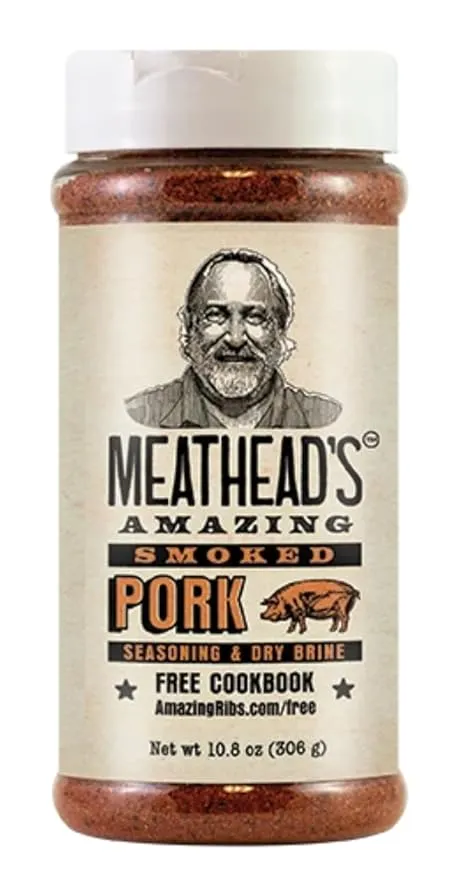 Meathead's Amazing Smoked Pork Seasoning and Dry Brine - Large 10.8 oz