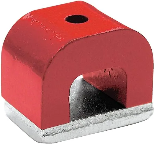 Master Magnetics 1.18 in. Alnico Horseshoe Magnet 13 lb. Pull 5.5 MGOe Red 1 pc.