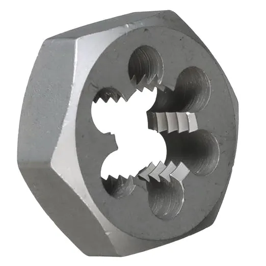 Drill America - DWTHX18 1"-8 Carbon Steel Hex Rethreading Die, DWT Series