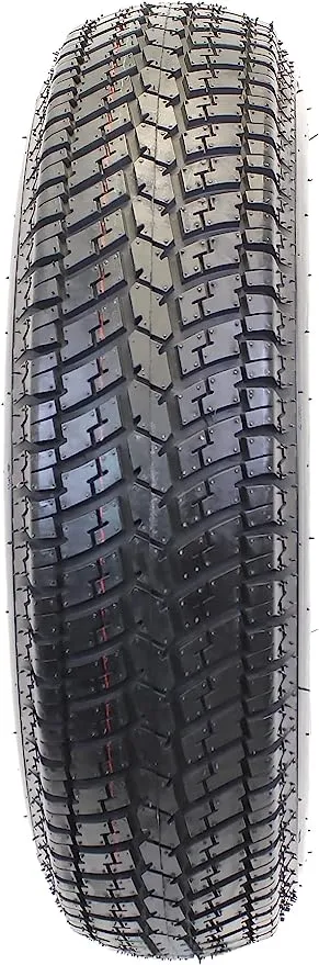 eCustomrim 2-Pack Trailer Tire Rim ST205/75D15 15 in. Load Range C 5 Lug Black Spoke Wheel - 2 Year Warranty w/Free Roadside