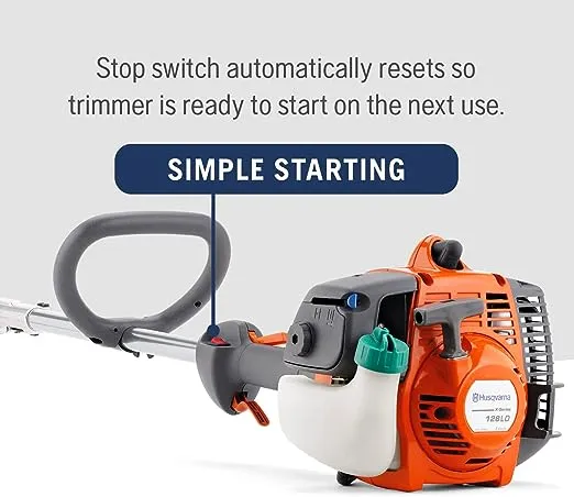 Husqvarna 128LD Gas String Trimmer, 28-cc 2-Cycle, 17-inch Straight Shaft Gas String Trimmer with Tap ‘n Go Trimmer Head