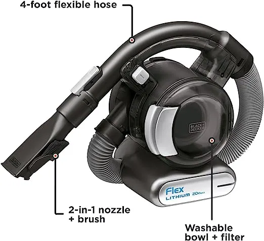 BLACK+DECKER dustbuster FLEX Cordless Handheld Vacuum, Home, Pet and Car Vacuum (BDH2020FL)