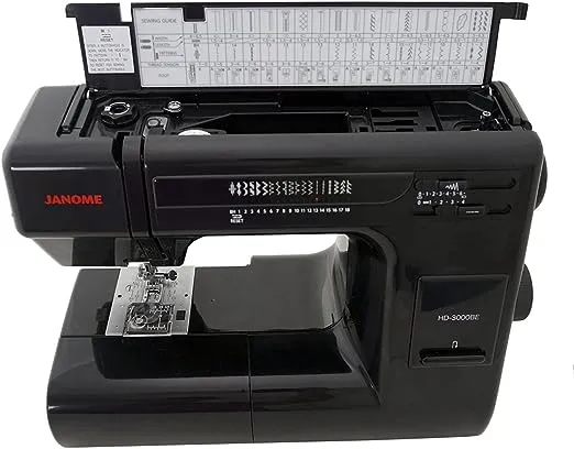 Janome Heavy Duty HD-3000 Black Edition Sewing Machine with Bonus 6 Piece Quilting Kit