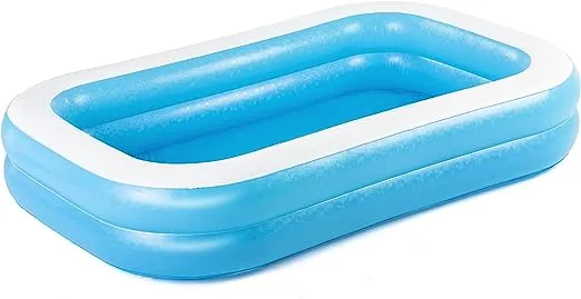 H2OGO! Blue Rectangular 8'6" Inflatable Family Pool | Perfect for Kids, Ages 6+