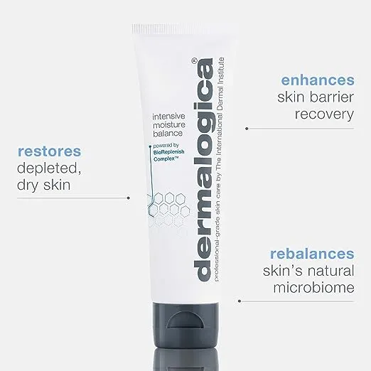 Dermalogica Intensive Moisture Balance - Face Moisturizer with Hyaluronic Acid - Restores Balance to Dry, Depleted Skin for Optimal Barrier Performance