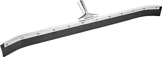Ettore Curved Industrial Duty Steel Floor Squeegee, 36-Inch