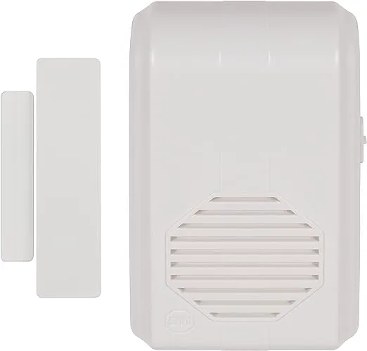 Safety Technology International, Inc. STI-3360 Wireless Entry Alert Chime with Receiver, Door or Window Transmitter Sensor STI-3353 Receiver Sold Separately,White