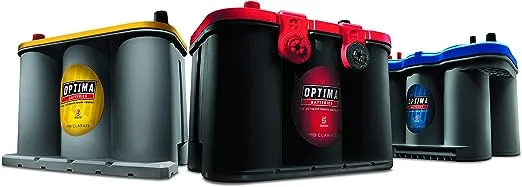 OPTIMA Batteries High Performance 75/25 RedTop Sealed AGM Car, Truck, and SUV Starting Battery, 720 CCA, Dual SAE and GM Terminals, Maintenance Free, Versitile Mounting