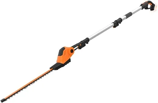 WORX WG252.9 20 V 20" Cordless Hedge Trimmer, Reach Up to 12 Inch, Extended Pole, 180° Rotation Head, PowerShare – Tool Only