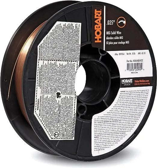 Hobart H305408R22 ER70S-6 10-Pound ER70S-6 Carbon-Steel Solid Welding Wire, 0.035-Inch