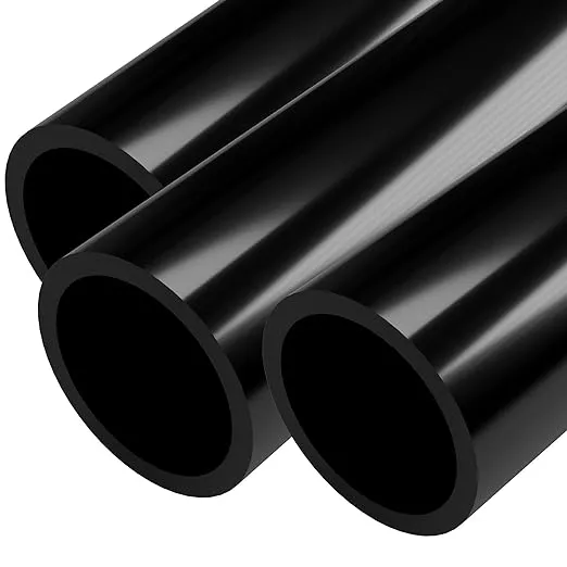 FORMUFIT PVC Pipe, 1-1/2" Size, (1.900" Actual OD) Sch 40 Furniture Grade, Black (40"L x 3-Pack) DIY Structural for Greenhouse, Garden, Dog Agility and Maker Projects - P112FGP-BK-40x3