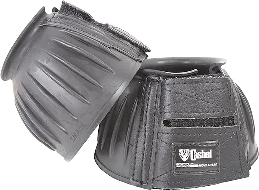 CASHEL Bell Boots Rubber, Black, Size: L (BB-BL-L)