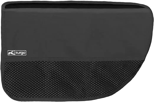 Kurgo Rover Car Door Guard for Dogs, Pet Protector for Car Doors, Waterproof, Adjustable, Quick Installation, Storage Pockets, Fits Sedans and SUVs, Black