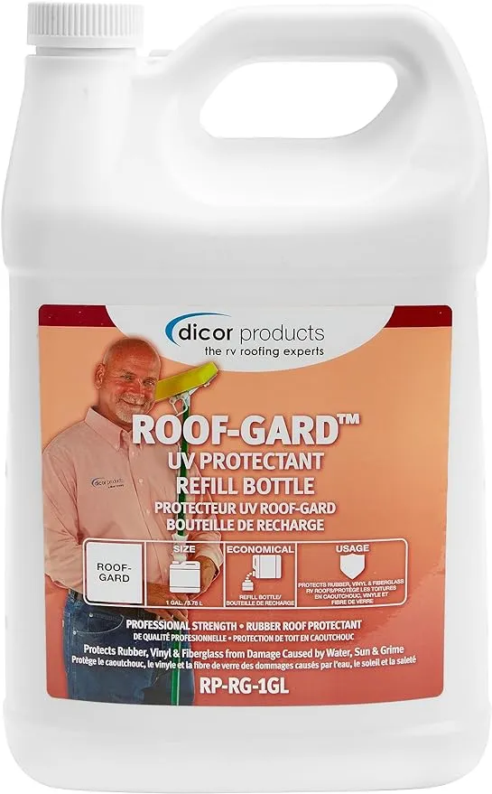 Dicor RP-RG-1GL Roof Guard RV Roof Protectant Spray - White, 1 Gallon