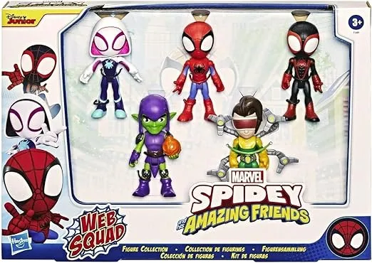 Hasbro Marvel Spidey And His Amazing Friends Web Squad Figure Collection Multi, Black
