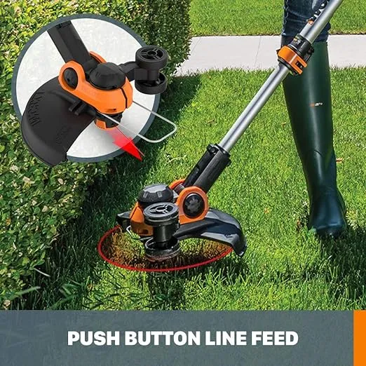 WORX WG162 20V Power Share 12" Cordless String Trimmer & Lawn Edger (Battery & Charger Included)