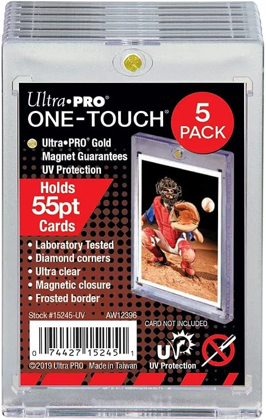 Ultra Pro 55PT UV One-Touch Magnetic Holder, Pack of 5