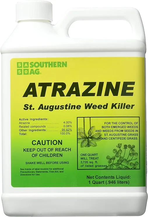 Southern Ag 006130 Atrazine St. Augustine Weed Killer 32oz Specialty Herbicide, Light Tan