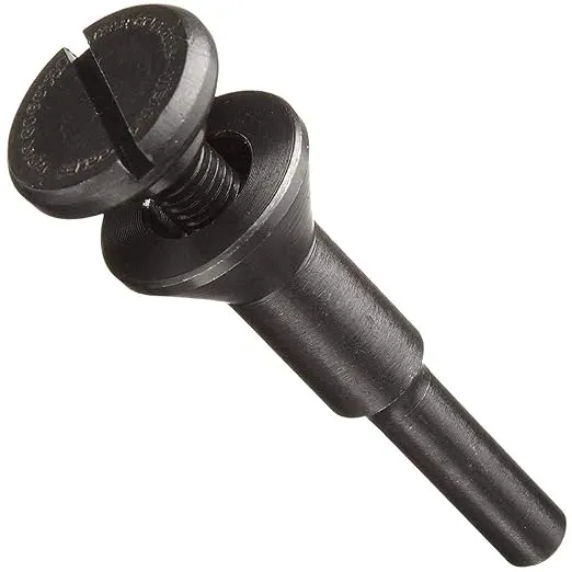 Weiler 56490 Mounting Mandrel for Cut-Off Wheels W/3/8 Arbor Hole, 1/4" Stem (Pack of 10)
