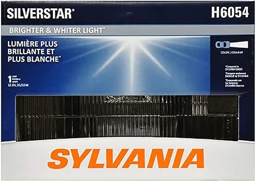 SYLVANIA - H6054 SilverStar Sealed Beam Headlight - High Performance Halogen Headlight Replacement (142x200), Brighter & Whiter Light for Added Clarity Downroad and Sideroad, (Contains 1 Bulb)
