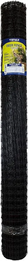 Tenax 60100109 Select Deer Fence, Black, 7.5-Feet by 100-Feet, Rainforest