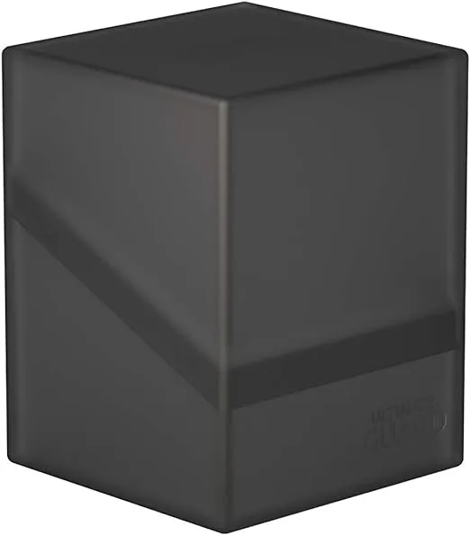 Ultimate Guard Boulder 100+, Deck Case for 100 Double-Sleeved TCG Cards, Onyx, Secure & Durable Storage for Trading Card Games, Soft-Touch Finish