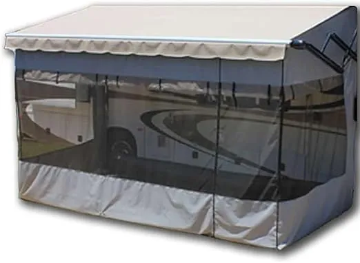 ShadePro - Villa RV Awning Screen Room - Add Room for Your Family Under Your RV Awning - Camper Screen Room for RV Patio or Porch Enclosure - Size 10 feet