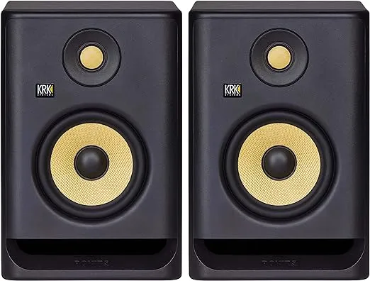 KRK RP5 Rokit 5 G4 Professional Bi-Amp 5" Powered Studio Monitor Pair, Black