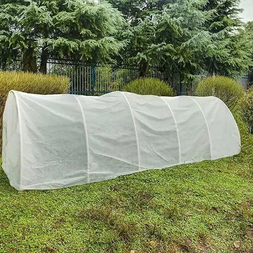 Agfabric Plant Covers Freeze Protection Floating Row Covers 12'x25' 0.9oz Plant Covers Freeze Sun Protection,Frost Cloth for Vegetables,White