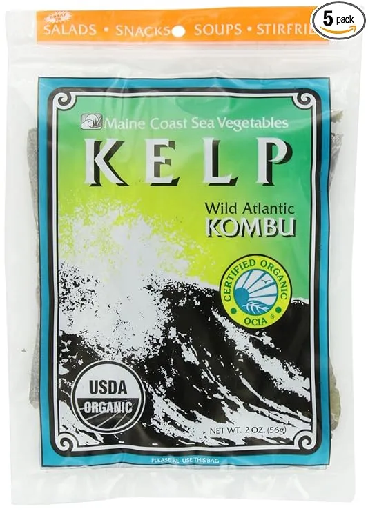 Maine Coast Sea Vegetables Kombu, Wild Atlantic, 2-Ounce Package (Pack of 5)