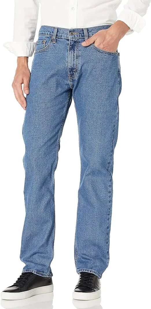 Levi Strauss Signature Gold Men's Regular Fit Flex Jeans, Medium Indigo, 36x34